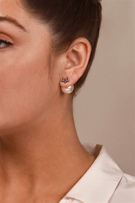 dior ear stud|dior look alike earrings.